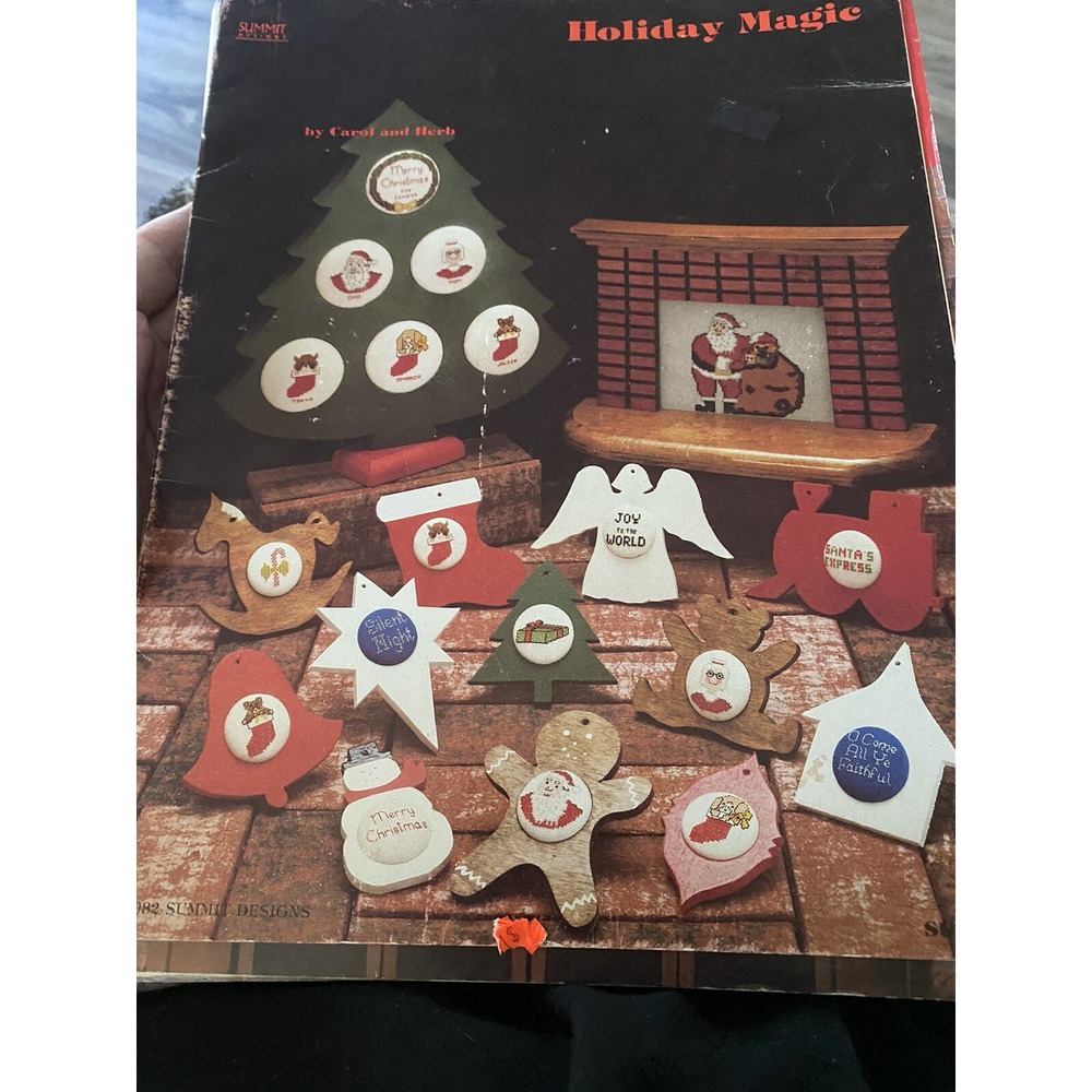 Summit Designs Holiday Magic SUM 201 Cross Stitch Pattern Leaflet Christmas